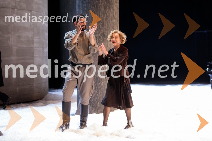  Milan Marić, igralec;  Milena  Zupančič, igralkaTo noč sem jo videl, predstava drame SNG Maribor