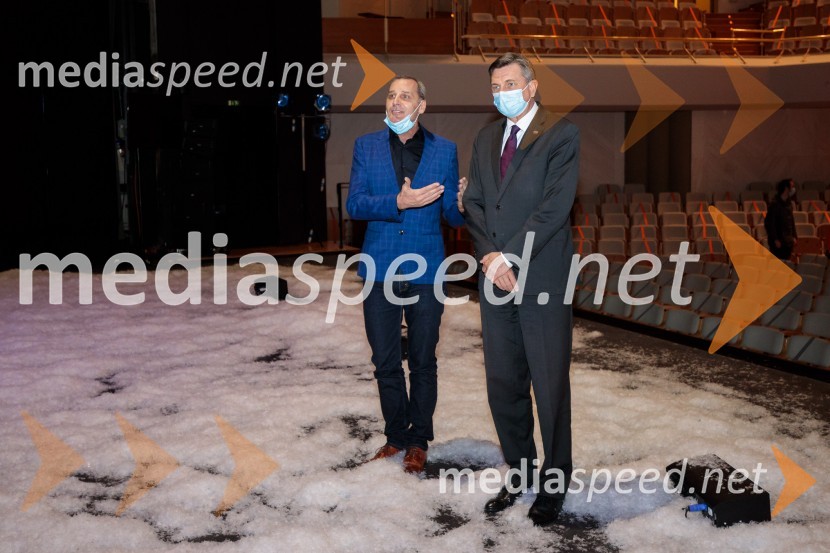  Danilo Rošker, direktor SNG Maribor;  Borut Pahor, predsednik Republike SlovenijeTo noč sem jo videl, predstava drame SNG Maribor