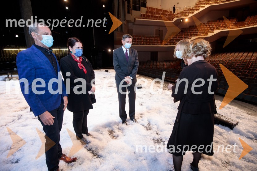  Danilo Rošker, direktor SNG Maribor;  Uršula Cetinski, generalna direktorica, Cankarjev dom;  Borut Pahor, predsednik Republike Slovenije;  ... ;  ... To noč sem jo videl, predstava drame SNG Maribor