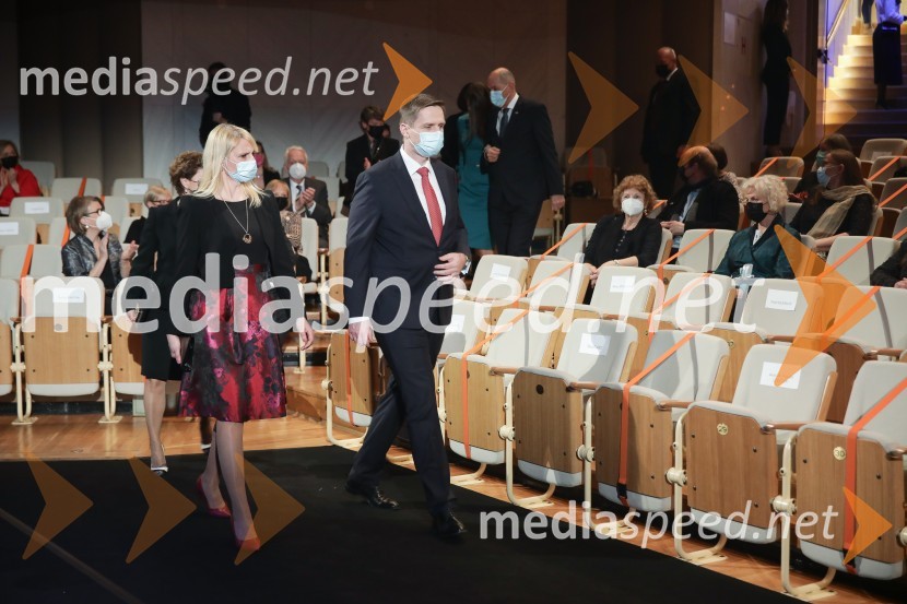  Nataša Vrečar Zorčič, odvetnica;  Igor Zorčič, predsednik odbora Državnega zbora RS za infrastrukturo, okolje in prostorPodelitev Prešernovih nagrad 2022