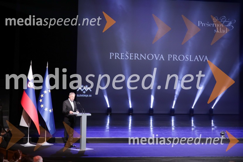 dr. Jožef Muhovič, predsednik Upravnega odbora Prešernovega skladaPodelitev Prešernovih nagrad 2022