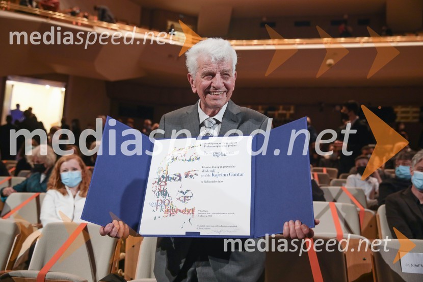 dr. Kajetan Gantar, akademikPodelitev Prešernovih nagrad 2022