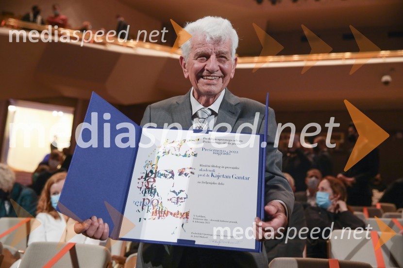 dr. Kajetan Gantar, akademikPodelitev Prešernovih nagrad 2022