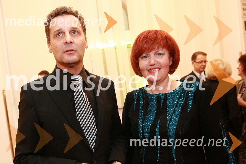 Danilo Rošker, direktor SNG Maribor in Nevena Tea Gorjup, podjetnicaLa Traviata, premiera opere v SNG Maribor