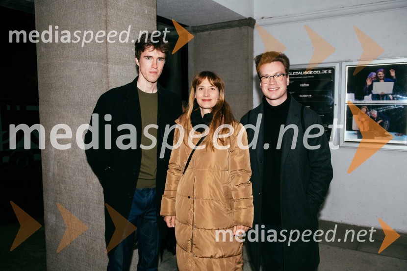  Urban Kuntarič, igralec;  Tanja Potočnik, igralka;  Žan Brelih Hatunić, igralec14 dni, premiera drame SLG Celje