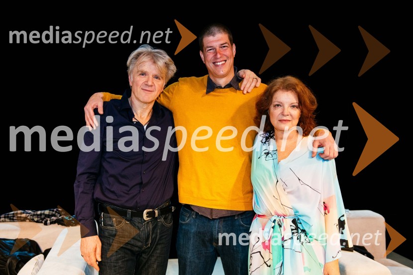  Branko Završan, igralec;  Goran Vojnović, pisatelj, kolumnist, režiser;  Jagoda Tovirac, igralka14 dni, premiera drame SLG Celje