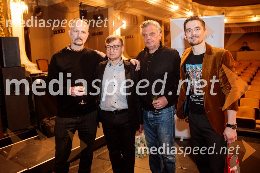  Damir Urban, hrvaški glasbenik, skladatelj;  Matjaž  Farič, režiser;  Valter Dragan, igralec;  Klemen Janežič, igralec Vse ok, premiera drame