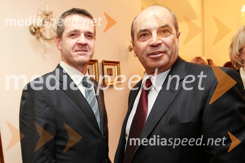 Uroš Skuhala, direktor časnika Večer in dr. Roman Glaser, generalni direktor Perutnine PtujLa Traviata, premiera opere v SNG Maribor