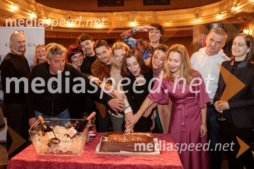  Damir Urban, hrvaški glasbenik;  Staša Prah, dramaturginja;  Valter Dragan, igralec;  Simona  Hamer, dramaturginja, dobitnica nagrade Gašperja Tiča;  Nejc Cijan Garlatti, igralec;  Klemen Janežič, igralec ;  Barbara Cerar, igralka;  Tina Resman, igralka;  Benjamin Krnetić, igralec;  Tina Vrbnjak, igralka;  Saša  Mihelčič, igralka;  Marko Simić, vodja predstave;  Branka Bertoncelj, šepetalkaVse ok, premiera drame