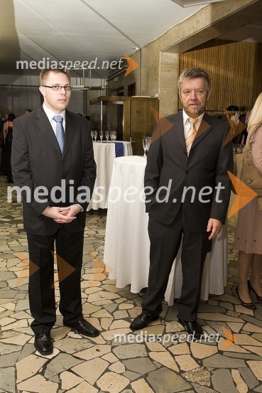 Dejan Fujs, direktor Radia Murski val in Marjan Dora, urednik Radia Murski val50 let Radia Murski val