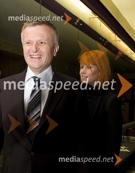 Andrej Horvat, mestni svetnik občine Murska Sobota s spremljevalko50 let Radia Murski val