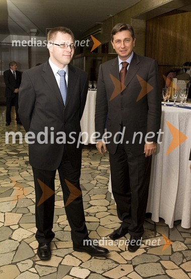 Dejan Fujs, direktor Radia Murski val in Borut Pahor, predsednik Vlade Republike Slovenije50 let Radia Murski val