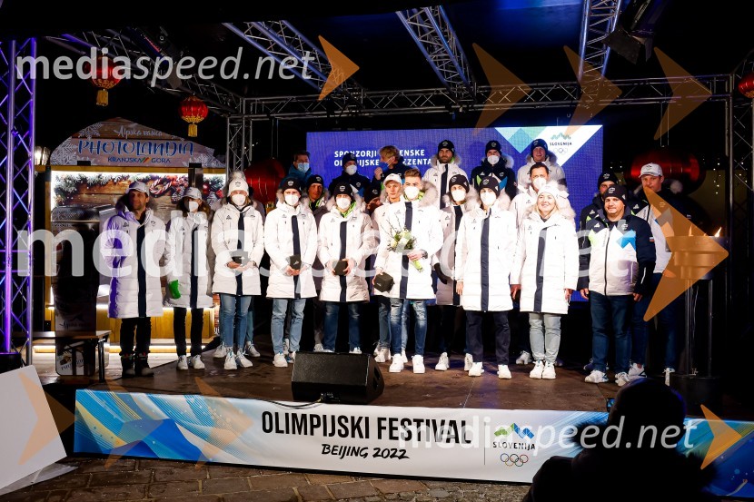 Sprejem olimpijcev  v Kranjski Gori