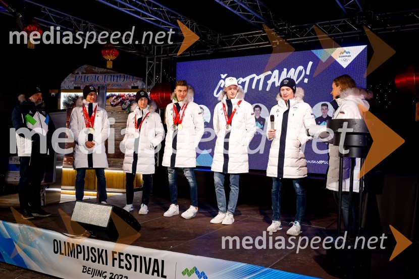 Sprejem olimpijcev  v Kranjski Gori