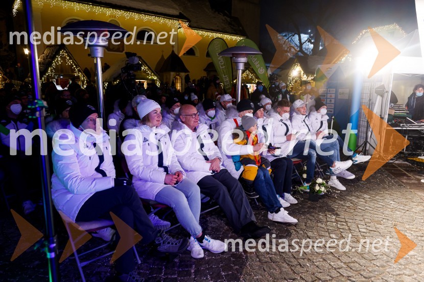 Sprejem olimpijcev  v Kranjski Gori