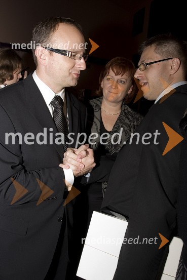 Radovan Žerjav, poslanec v državnem zboru in Dejan Fujs, direktor Radia Murski val50 let Radia Murski val