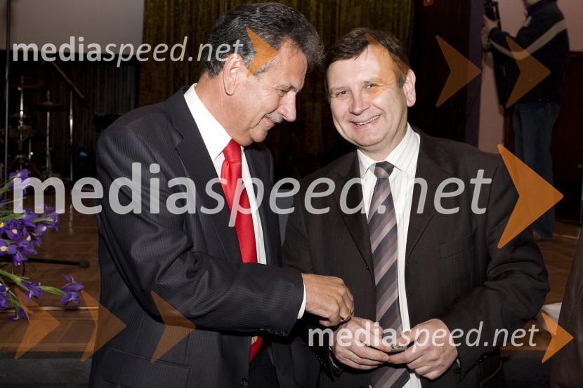 Anton Kampuš, župan občine Gornja Radgona in Anton Balažek, župan občine Lendava50 let Radia Murski val