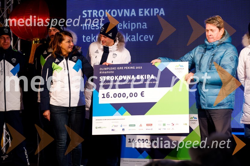 Sprejem olimpijcev  v Kranjski Gori