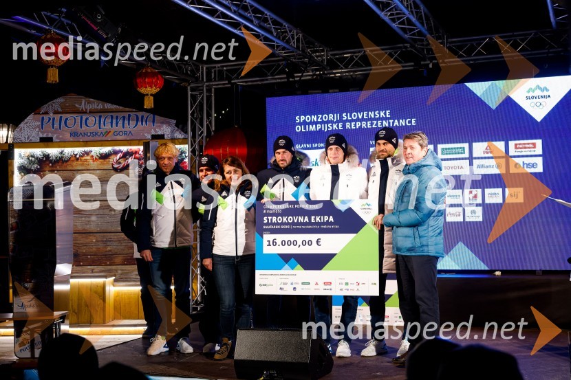 Sprejem olimpijcev  v Kranjski Gori