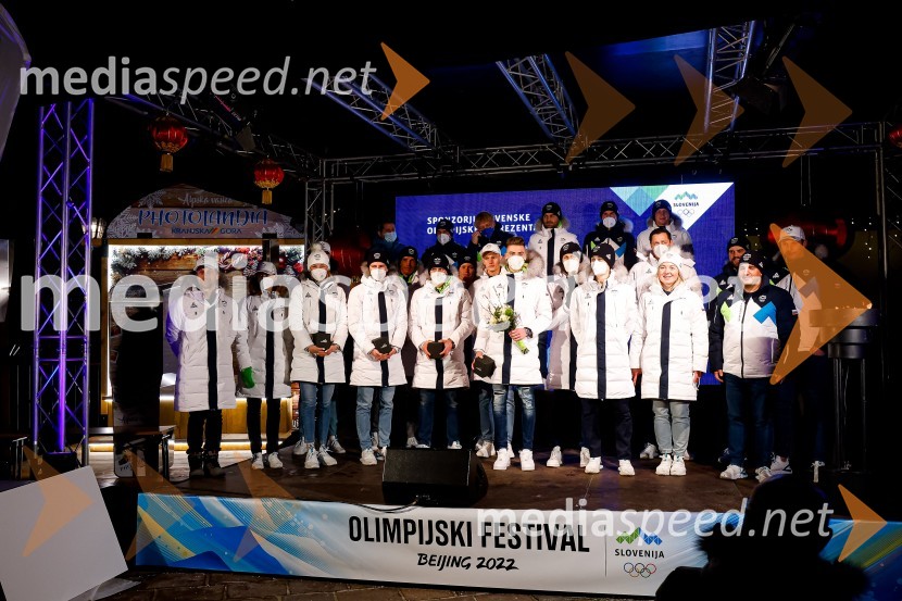 Sprejem olimpijcev  v Kranjski Gori