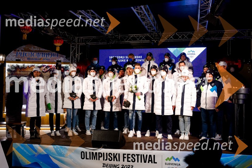 Sprejem olimpijcev  v Kranjski Gori