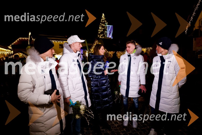 Sprejem olimpijcev  v Kranjski Gori