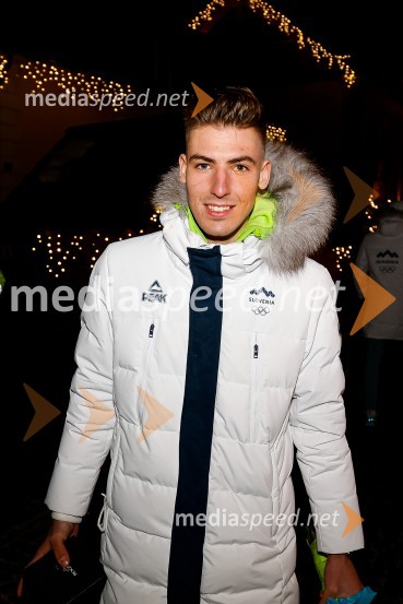  Timi Zajc, smučarski skakalecSprejem olimpijcev  v Kranjski Gori