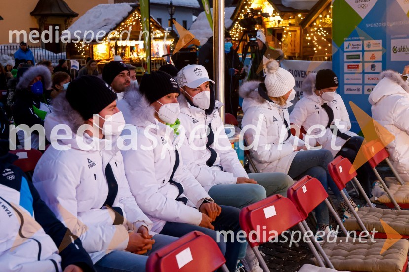 Sprejem olimpijcev  v Kranjski Gori