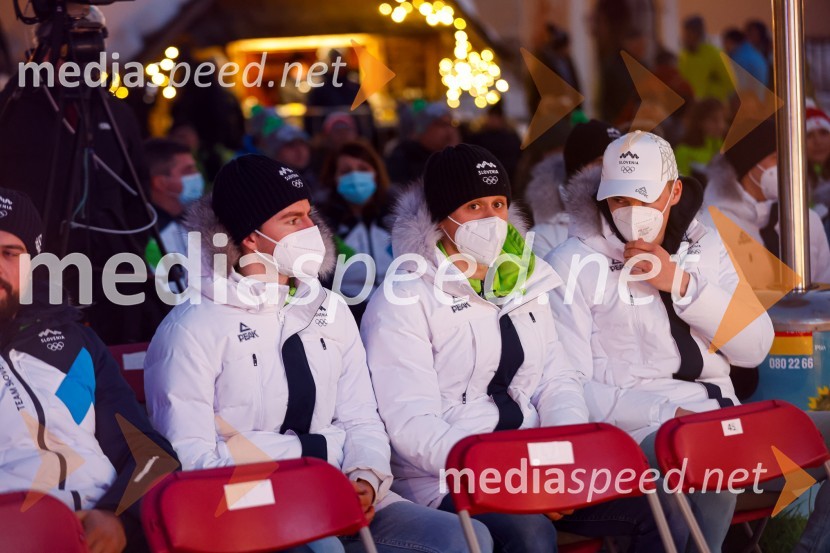 Sprejem olimpijcev  v Kranjski Gori