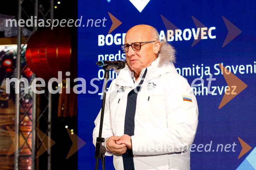  Bogdan Gabrovec, predsednik Olimpijskega komiteja Slovenije, predsednik Judo zveze SlovenijeSprejem olimpijcev  v Kranjski Gori