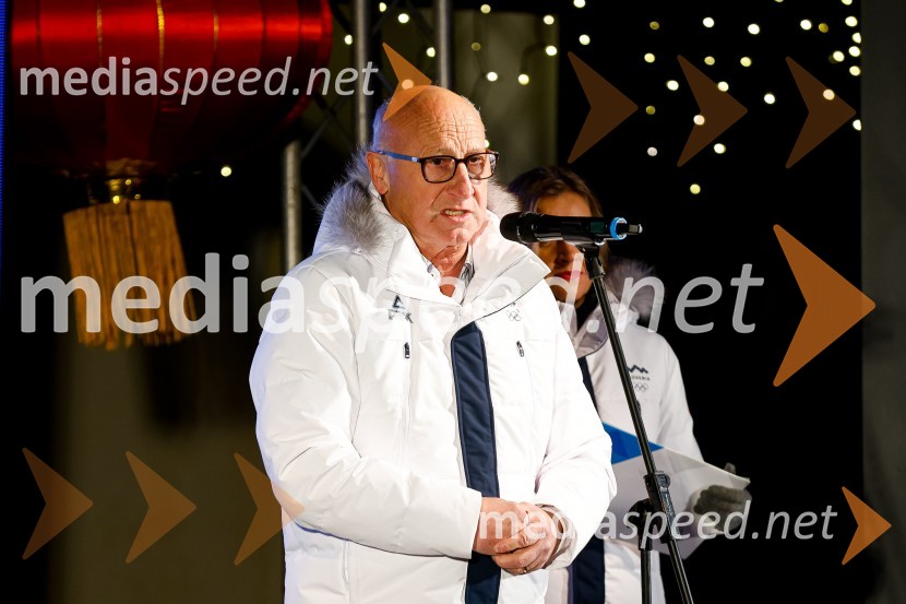  Bogdan Gabrovec, predsednik Olimpijskega komiteja Slovenije, predsednik Judo zveze SlovenijeSprejem olimpijcev  v Kranjski Gori