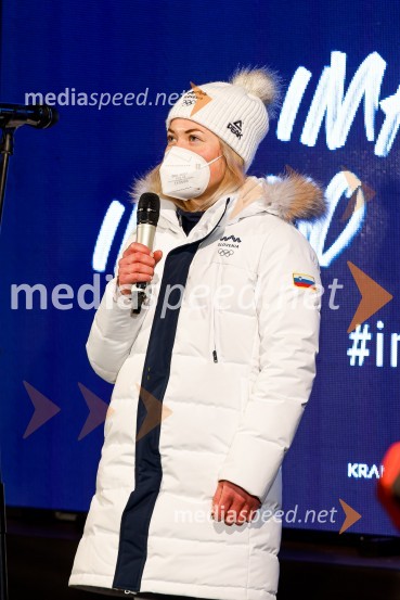  Anamarija Lampič, smučarska tekačica, SlovenijaSprejem olimpijcev  v Kranjski Gori