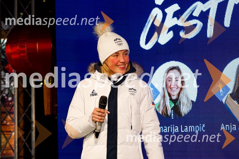 Anamarija Lampič, smučarska tekačica, SlovenijaSprejem olimpijcev  v Kranjski Gori