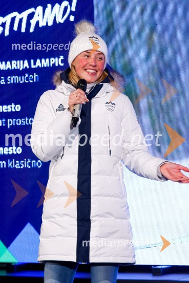  Anamarija Lampič, smučarska tekačica, SlovenijaSprejem olimpijcev  v Kranjski Gori