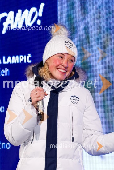  Anamarija Lampič, smučarska tekačica, SlovenijaSprejem olimpijcev  v Kranjski Gori
