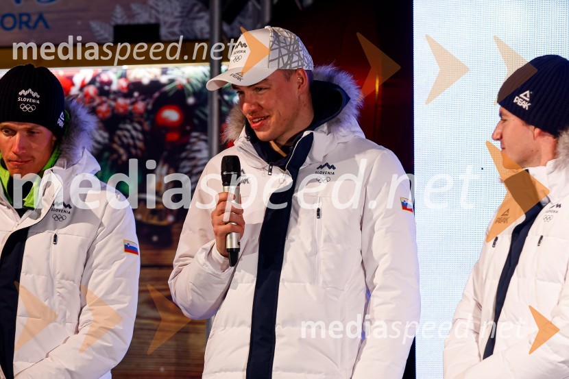 Sprejem olimpijcev  v Kranjski Gori