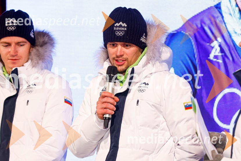  Miha Šimenc, smučarski tekač, SlovenijaSprejem olimpijcev  v Kranjski Gori