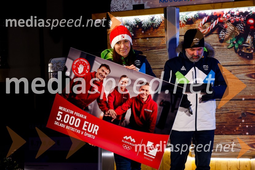 Sprejem olimpijcev  v Kranjski Gori