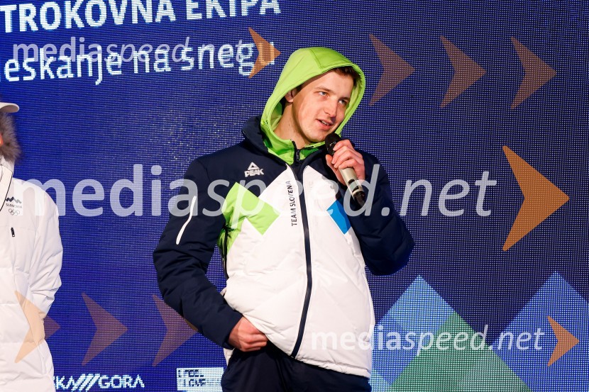  Tit  Štante, deskar na sneguSprejem olimpijcev  v Kranjski Gori