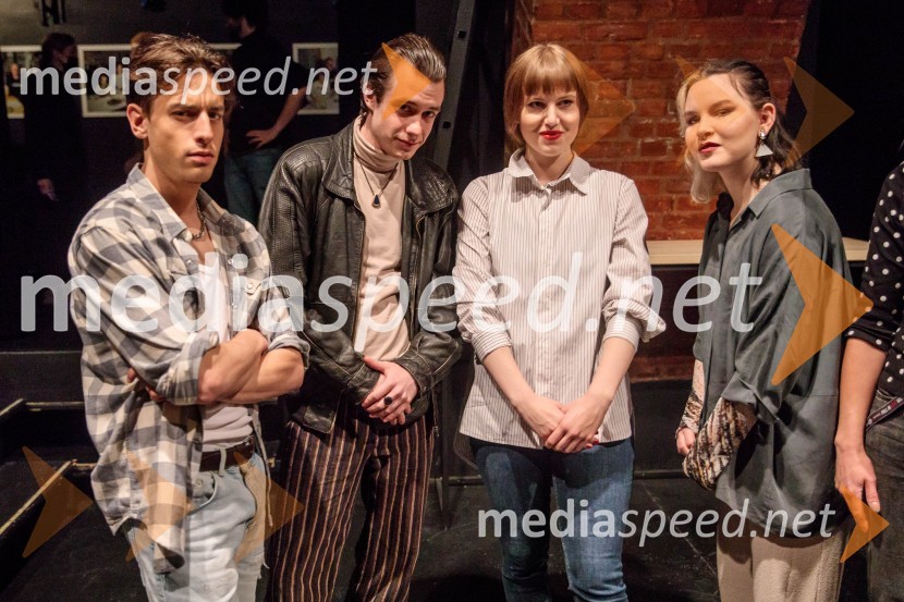  Matic Eržen, igralec;  Jon Napotnik;  Aja Markovič;  Hana KunšičSvoje usode krojači, premiera avtorskega projekta, Slovensko mladinsko gledališče Ljubljana