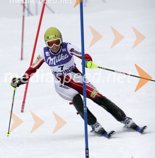 Smučarka Marlies Schild, Avstrija
(nedeljski slalom)42. Zlata lisica