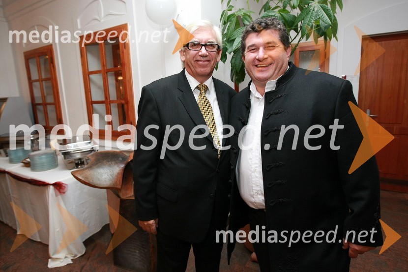 Aleks Štakul, nekdanji direktor RTV Slovenija in Jožef Kocon, predsednik Pomurske madžarske narodne samoupravne skupnosti ter nekdanji župan Lendave50 let radia MMR in 30 let TV oddaje Hidak - mostovi
