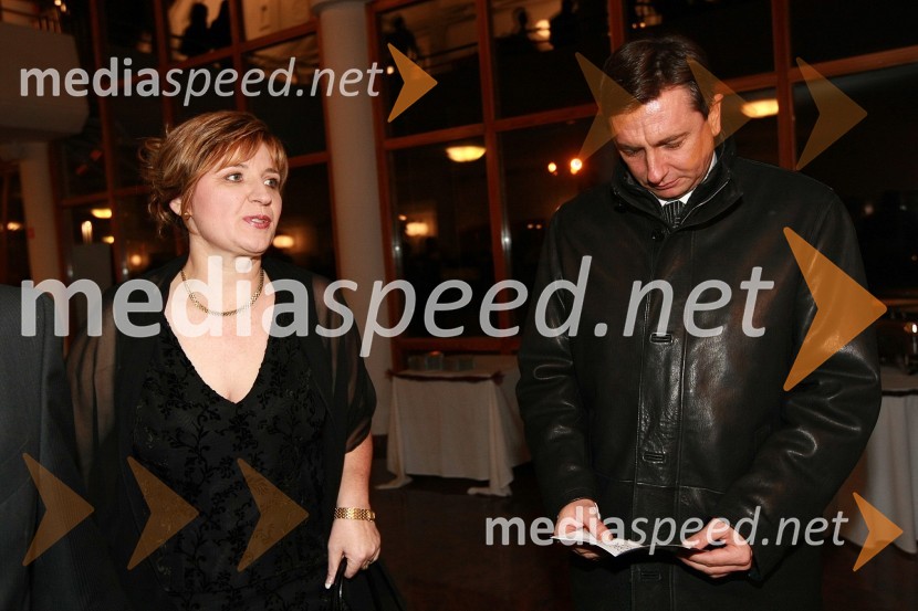 Helena Zver, pomočnica generalnega direktorja RTV Slovenija za madžarsko narodno skupnost in Borut Pahor, predsednik vlade RS50 let radia MMR in 30 let TV oddaje Hidak - mostovi