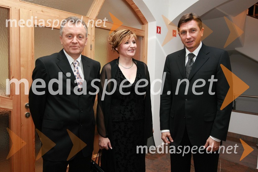 Anton Guzej, generalni direktor RTV Slovenija, Helena Zver, pomočnica generalnega direktorja RTV Slovenija za madžarsko narodno skupnost in Borut Pahor, predsednik vlade RS50 let radia MMR in 30 let TV oddaje Hidak - mostovi