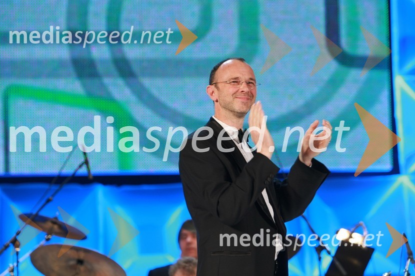 Lojze Kranjčan, dirigent Big Band RTV Slovenija50 let radia MMR in 30 let TV oddaje Hidak - mostovi