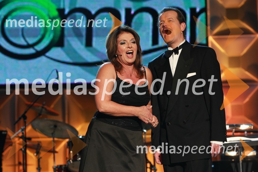 Andrea Zsadon in Tibor Szolnoki50 let radia MMR in 30 let TV oddaje Hidak - mostovi