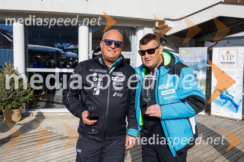  Iztok Klančnik, direktor Selectium Adriatics d.o.o., predsednik Zbora alpskih disciplin, Smučarska zveza Slovenije;  Janez Bijol,  direktor podjetja Bijol d.o.o.VIP smučanje z znanimi Slovenci