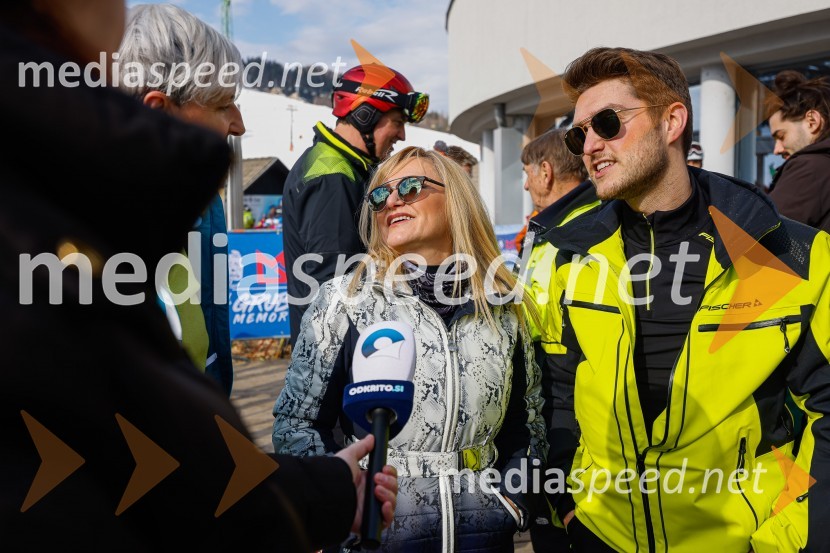  Nuša Derenda, pevka;  Matevž Derenda, BooomVIP smučanje z znanimi Slovenci