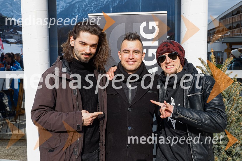  Jan  Peteh, Joker Out;  Omar Naber, glasbenik;  Jaka Peterka,  vokal, kitara- Skupina ImsetVIP smučanje z znanimi Slovenci