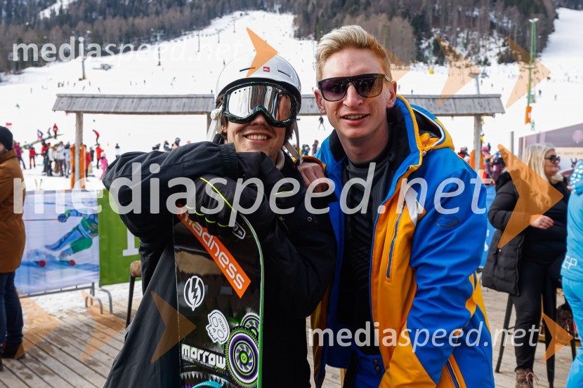  Bojan Cvjetićanin, Joker Out;  Blaž Gec, Zvita feltnaVIP smučanje z znanimi Slovenci